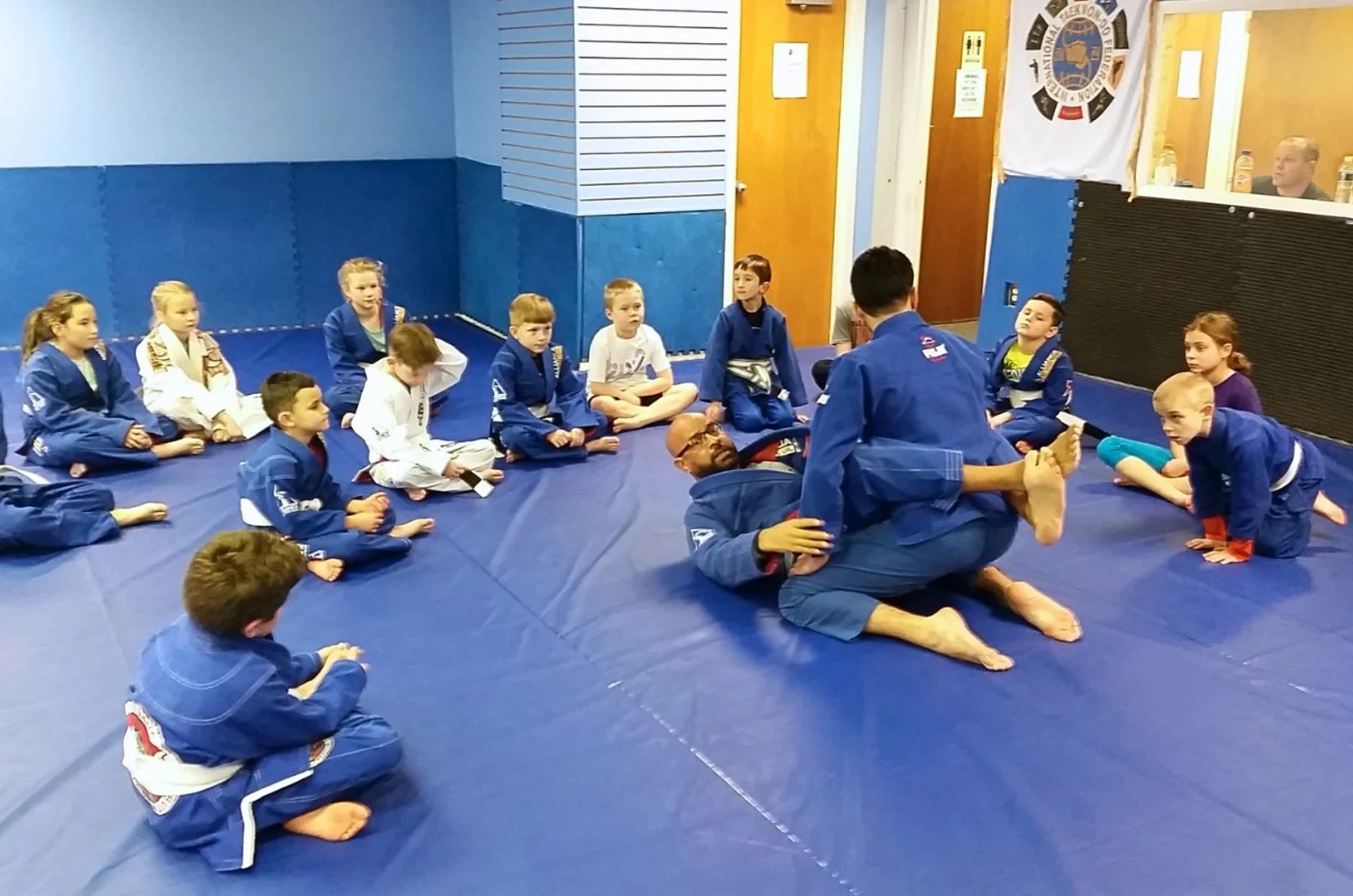 Child building coordination in martial arts