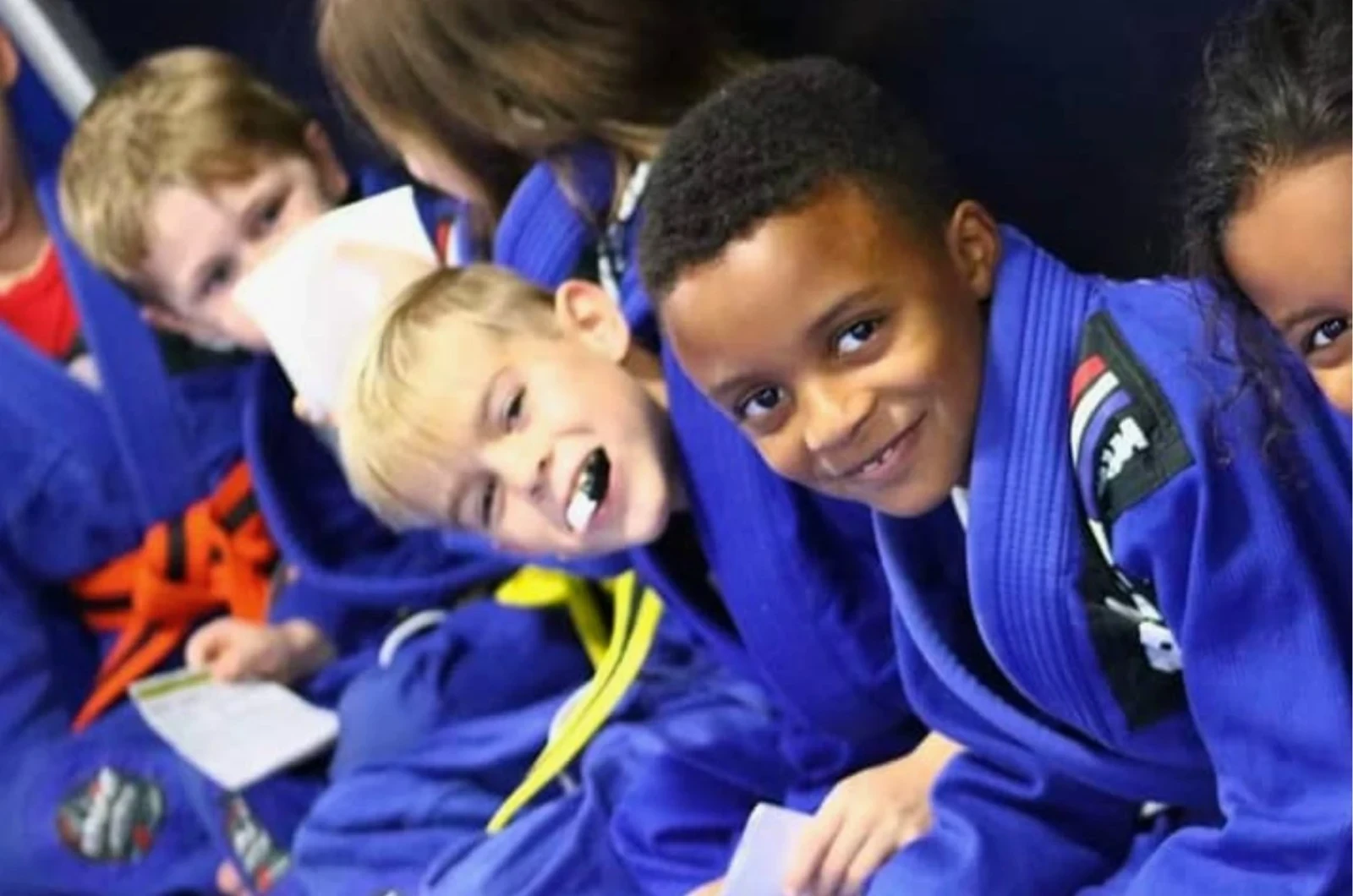 Kids building focus through martial arts